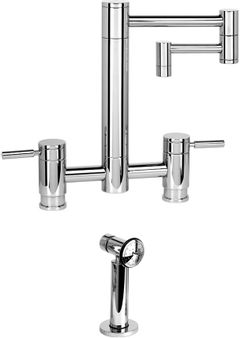 Waterstone™ Faucets Hunley Bridge Kitchen Faucet with Side Spray