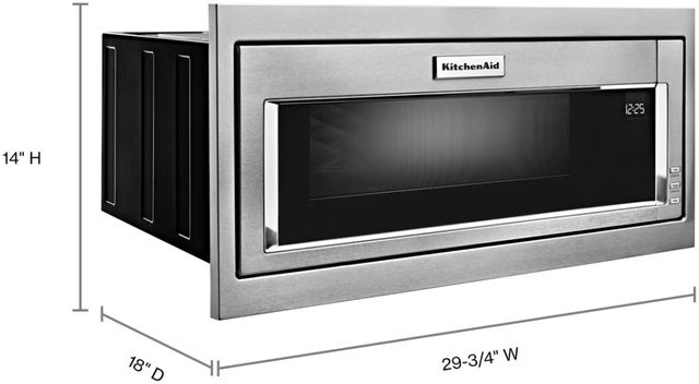 KitchenAid® 1.1 Cu. Ft. Stainless Steel Built In Microwave 11