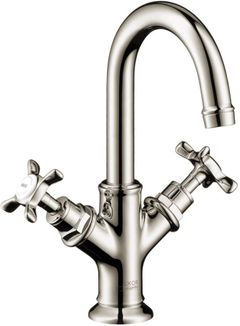AXOR Montreux Polished Nickel 2-Handle Faucet 160 with Pop-Up Drain, 1.2 GPM