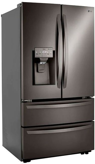 LG 22.0 Cu. Ft. Black Stainless Steel Counter Depth French Door Refrigerator 2