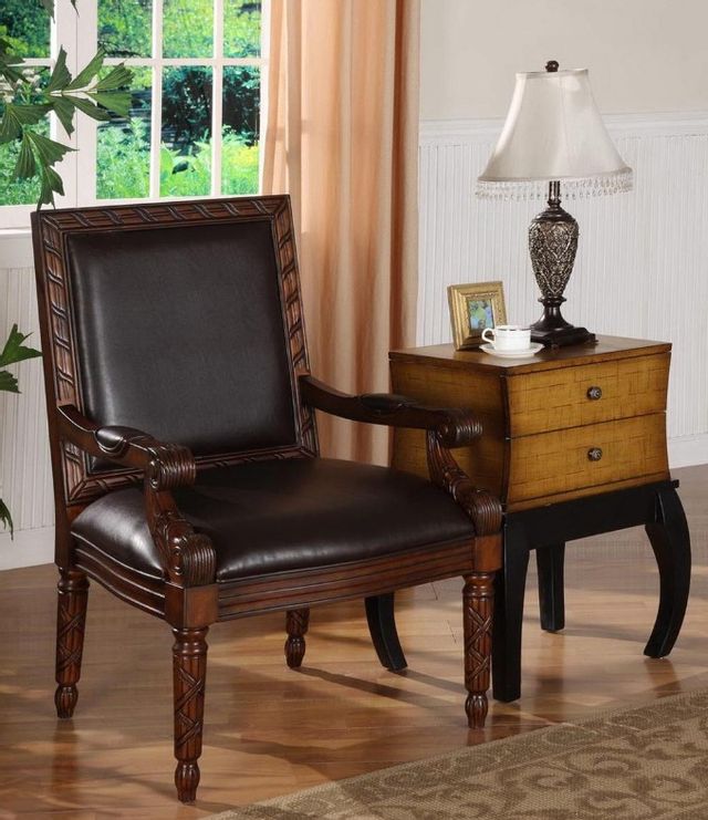 Coast2Coast Home™ Medium Brown Accent Chair-2