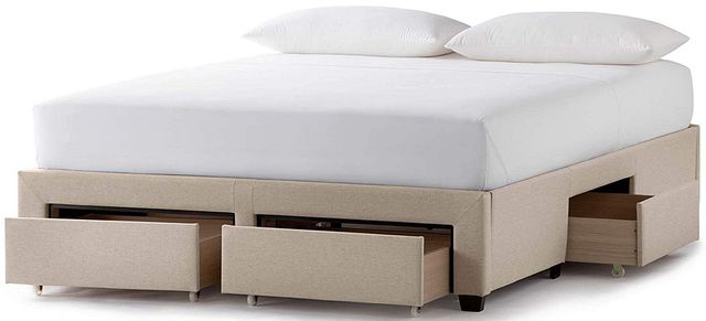 Malouf® Watson Oat Full Platform Bed Base 2