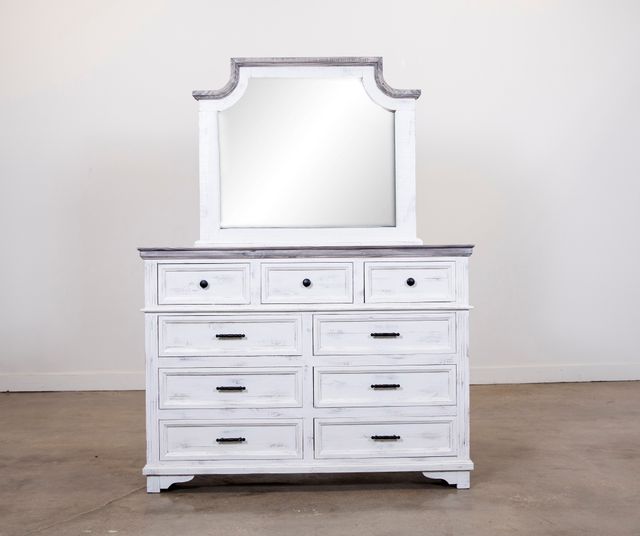 Vintage Furniture Charleston Nero White/Granite Mirror-1