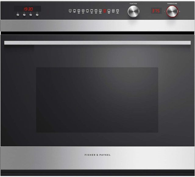 Fisher & Paykel 30” Brushed Stainless Steel Electric Built In Single Oven-0