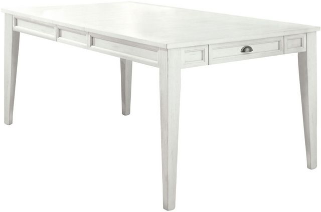 Steve Silver Co. Cayla Antiqued White Table with Leaf-0
