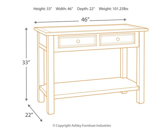 Signature Design by Ashley® Bolanburg Two-tone Sofa Table 2