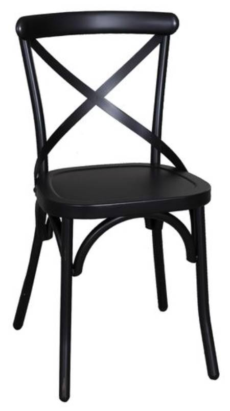 Liberty Vintage Dining Black X Back Side Chair - Set of 2