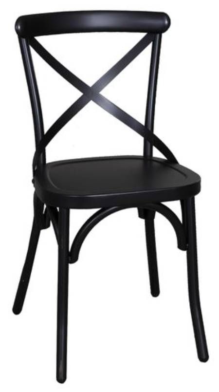 Liberty Vintage Dining Black X Back Side Chair - Set of 2-0