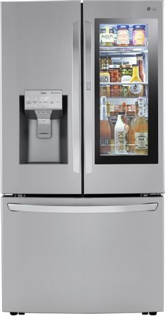 LG 23.5 Cu. Ft. PrintProof™ Stainless Steel Counter Depth French Door Refrigerator-LRFVC2406S