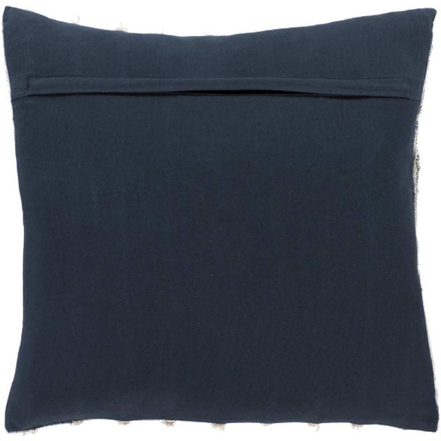 Surya Ibiza Dark Blue 22"x22" Pillow Shell with Polyester Insert-1