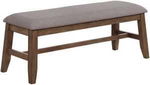 Crown Mark Manning Gray Dining Bench