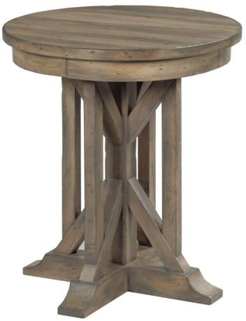 Kincaid® Mill House Anvil Brown 22" James Round End Table