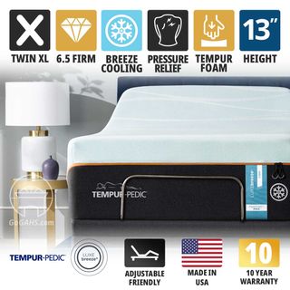 TEMPUR-Pedic LUXEbreeze°™ Firm 13.2" Twin XL Mattress