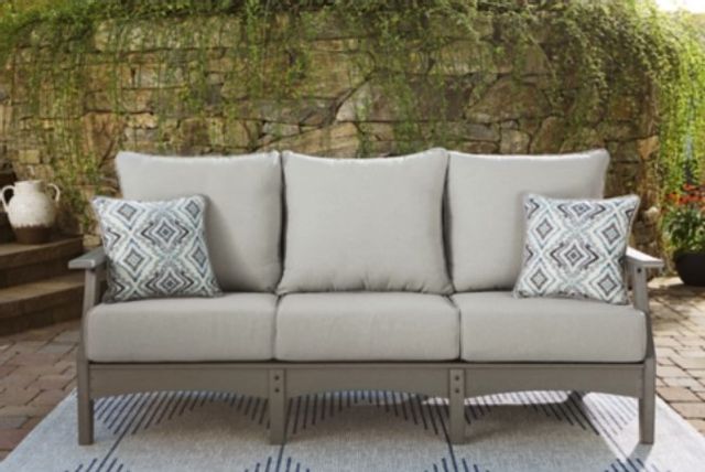 Signature Design by Ashley® Visola Gray Sofa with Cushion 4