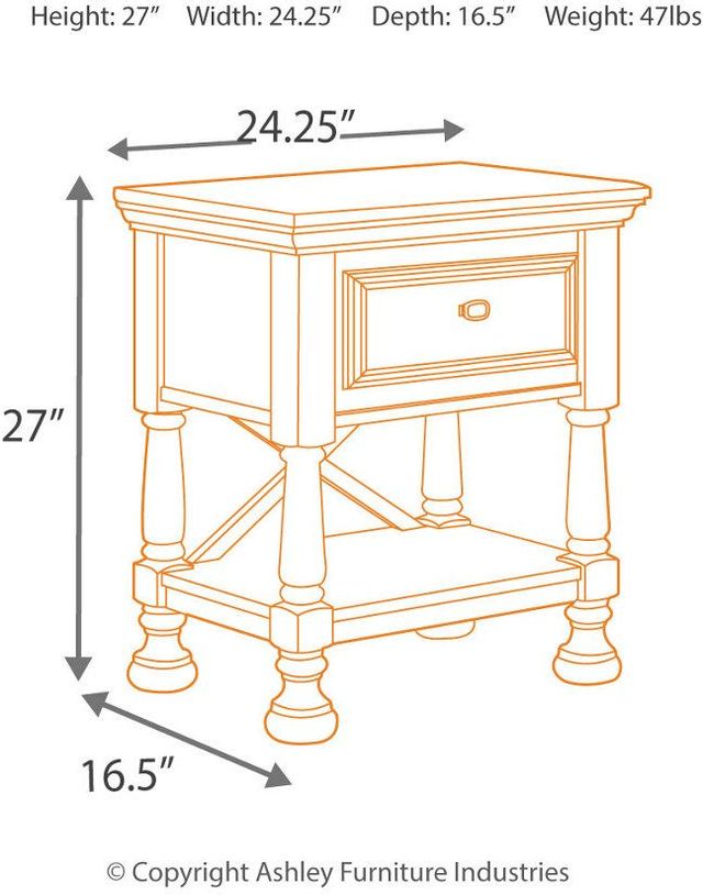 Signature Design by Ashley® Kaslyn White Nightstand 4