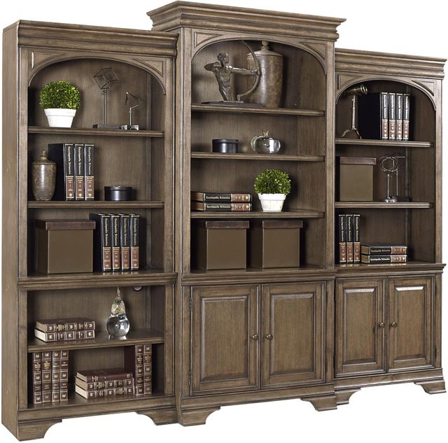 Aspenhome® Arcadia Truffle Open Bookcases 1