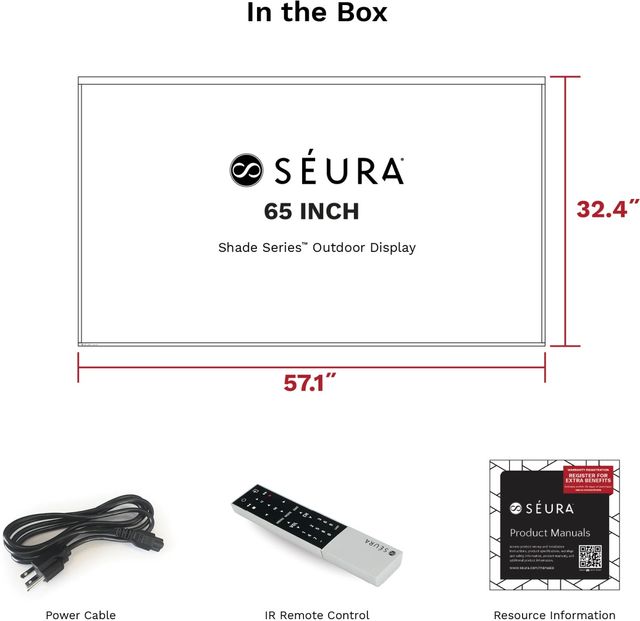 Seura® Shade Series 2™ 65" 4K Ultra HD Outdoor TV 33