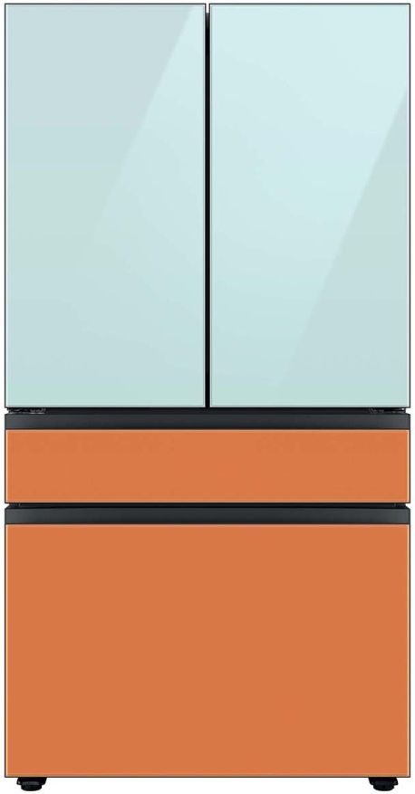Samsung Bespoke 36" Clementine Glass French Door Refrigerator Middle Panel 6
