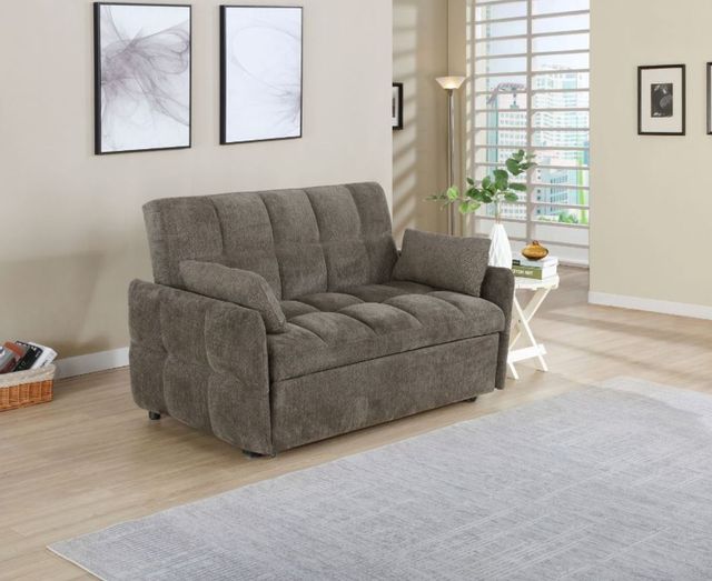 Coaster® Cotswold Beige Tufted Cushion Sleeper Sofa 8