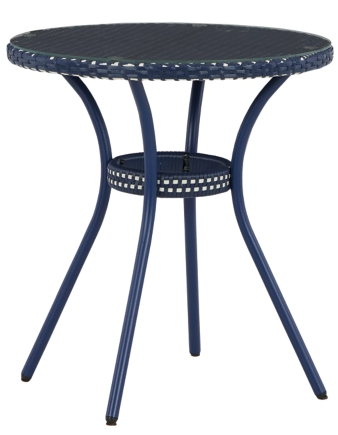 Signature Design by Ashley® Odyssey Blue Outdoor Chairs with Table Set 1