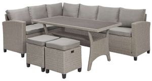 Progressive® Furniture Laguna 5-Piece Gray/Mushroom/Taupe Outdoor Full Seating Set