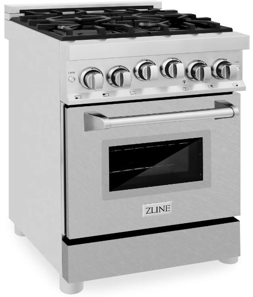 ZLINE 24" Stainless Steel Pro Style Natural Gas Range 1