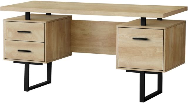 Computer Desk, Home Office, Corner, Left, Right Set-Up, Storage Drawers,  70L, L Shape, Work, Laptop, Metal, Laminate, Black, Grey, Contemporary,  Modern, Big Sandy Superstore