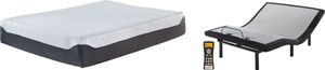 Sierra Sleep® by Ashley® Chime Elite Model Best Memory Foam Plush King Mattress and Adjustable Base Set