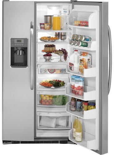 GE 25.9 cu. ft. Side by Side Refrigerator Stainless Steel 0
