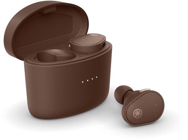 Yamaha® TW-E5B Brown True Wireless Earbud Headphones 1