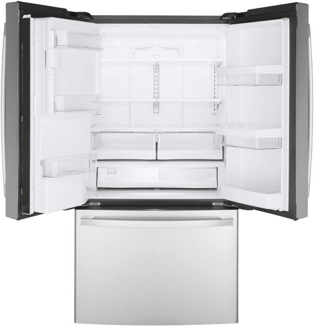 GE® 22.1 Cu. Ft. Fingerprint Resistant Stainless Steel Counter Depth French Door Refrigerator 10