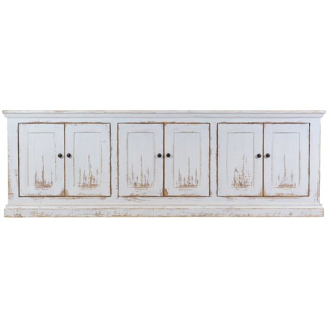 Nest Home Collections Mimi Antique White Long Cabinet-0