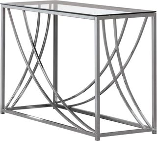 Coaster® Chrome Glass Top Rectangular Sofa Table Accents