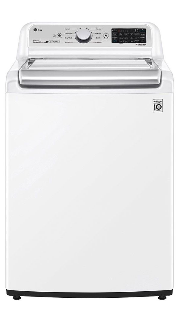 LG White Top Load Washer Laundry Pair 1