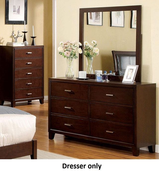 Furniture of America® Enrico I Brown Cherry Dresser-1