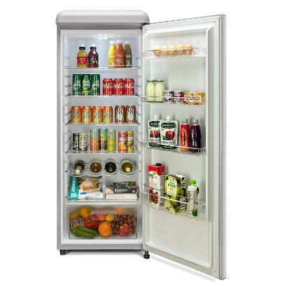 Epic® 9.0 Cu. Ft. Silver Retro Compact Refrigerator 2