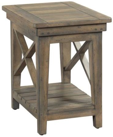 Kincaid® Mill House Anvil Brown Melody Chairside Table-0