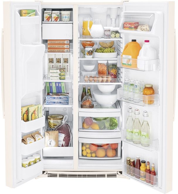 GE® 25.3 Cu. Ft. Side-by-Side Refrigerator | Nason's Appliance | Crown ...