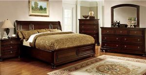 Furniture of America® Northville Dark Cherry 4-Piece Queen Bedroom Set