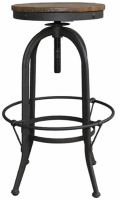 Progressive® Furniture Boho Black Adjustable Swivel Stool