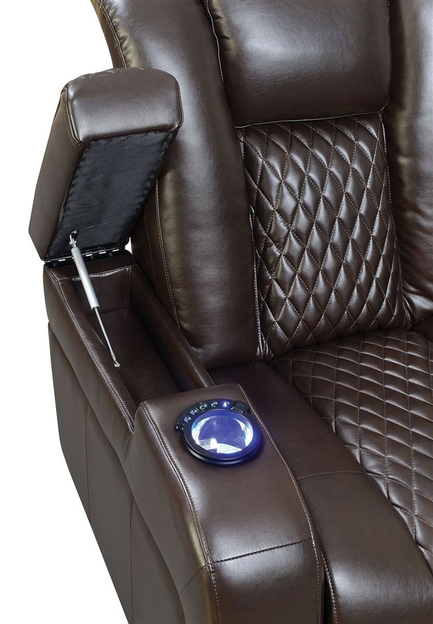 Coaster® Delangelo Brown Power Reclining Sofa 2