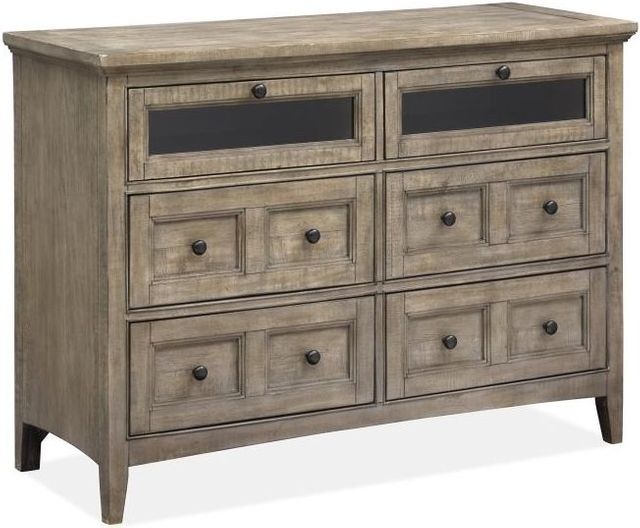 Magnussen® Home Paxton Place Dovetail Grey Media Chest-3