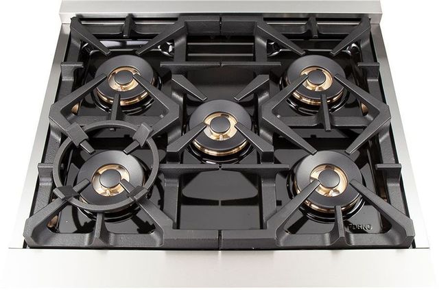 FORNO® Alta Qualita 30" Stainless Steel Pro Style Dual Fuel Natural Gas Range 4