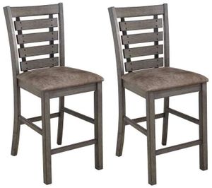 Progressive® Furniture Fiji 2-Piece Gray/Harbor Gray Counter Chair Set