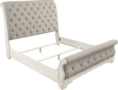 Signature Design by Ashley® Realyn Chipped White California King Sleigh Bed
