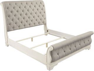 Signature Design by Ashley® Realyn Chipped White King Sleigh Bed