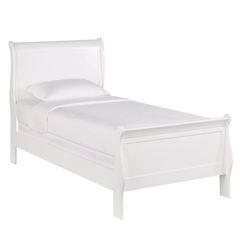 Homelegance Mayville White Youth Twin Sleigh Bed