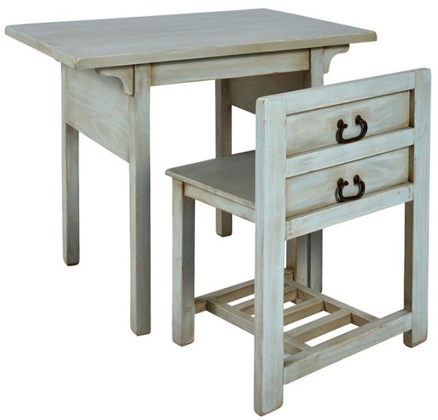Progressive® Furniture Remi Seafoam Console Desk with Chair-0