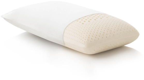 Malouf® Z® Zoned Talalay Latex Low Loft Firm Queen Pillow 1