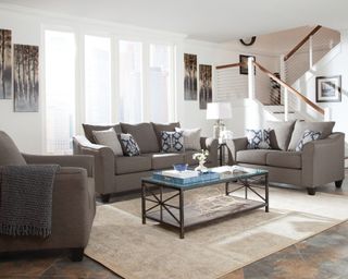 Coaster® Salizar 3 Piece Gray Living Room Set